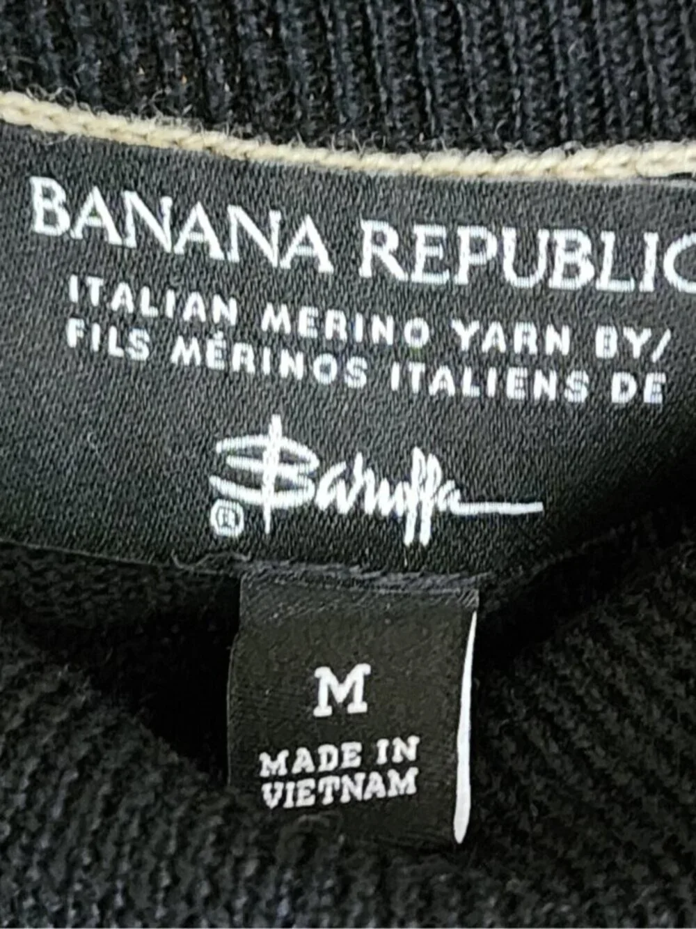 Banana Republic Baruffa 100% Merino Wool Knit Turtleneck Sweater